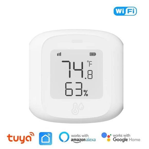 Smart WiFi/Zigbee Temperature and Humidity Sensor — Home Climate Control, DC-HOME Textile