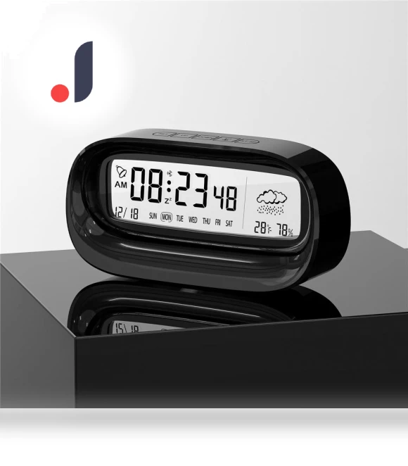 Transparent Digital Alarm Clock — Alarms & Clocks, DC-HOME Textile