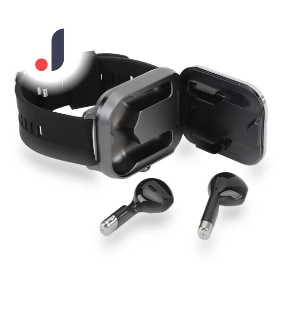 2.01-inch TFT Smart Watch with Headphones 2 in 1 NFC Sports Smart Watch with Wireless Bluetooth Headphones — Wearable Accessories, TOMTOP JMS