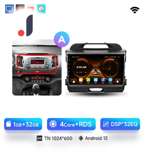 AI Voice 2 din Android Auto Radio — Stereo Receivers, AutoSphere