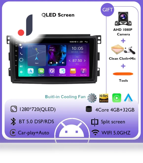 Android 14 Car Stereo with Wireless Carplay — Stereo Receivers, AutoSphere