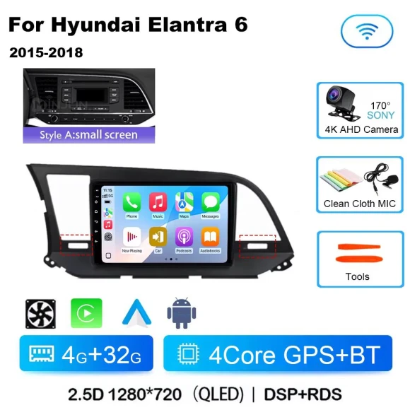Car Radio for Hyundai Elantra 6 2016-2018 — Stereo Receivers, AutoSphere