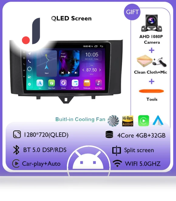 Carplay Android 14 Automotive DVD Multimedia Player — Stereo Receivers, AutoSphere