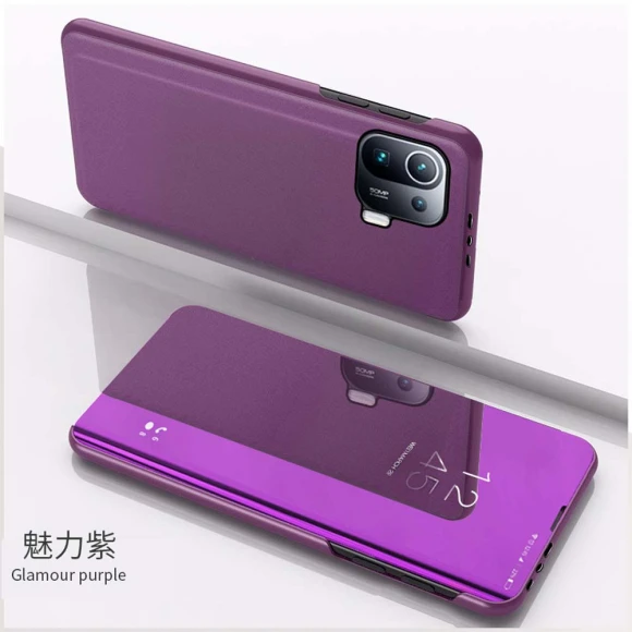 Leather Flip Case with Mirror Smart View — Flip Cases, CASE-FE1