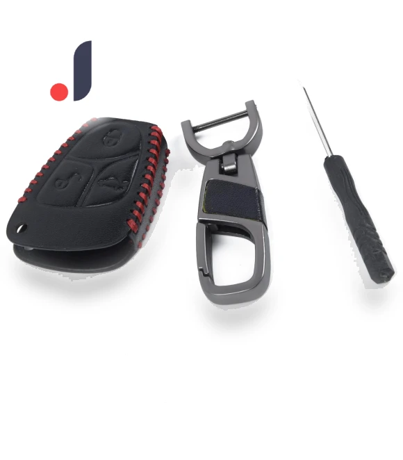 Smart Leather Car Key Set — Keyless Entry, fashionroad
