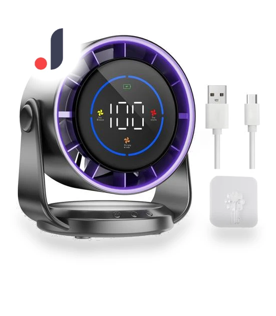Air Cooling Fan with Digital Display — Stand Fans, Modern maven