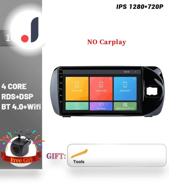 Android Multimedia Player for Toyota Vitz 3 XP130 2014-2019 — Stereo Receivers, AutoSphere