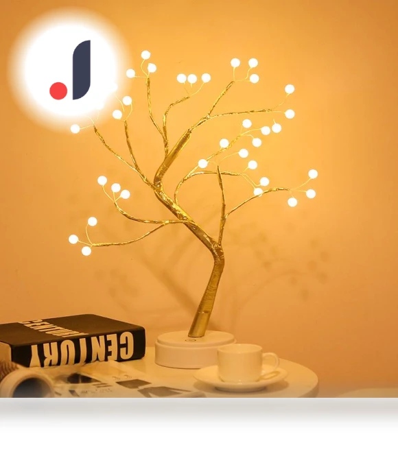 Creative LED Star Tree Light with Pearl — Tree Toppers, Voyex