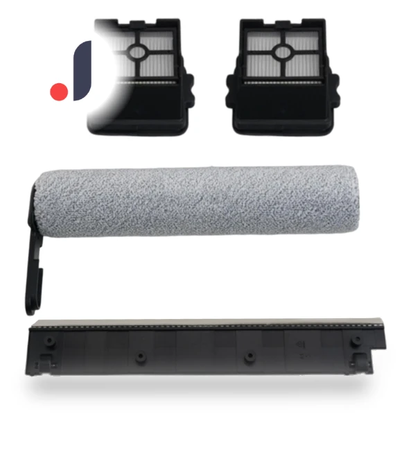Replacement Brush and Filter Set — Vacuum Attachments, Robot Sweeping Accessories