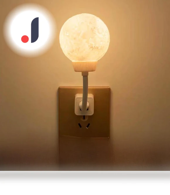 Smart Moon Night Light with Voice Control and Timer — Night Lights, Got Now