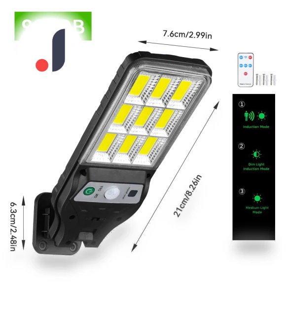 Solar Wall Lamp with Motion Sensor — Outdoor Security & Flood Lighting, AutoSphere