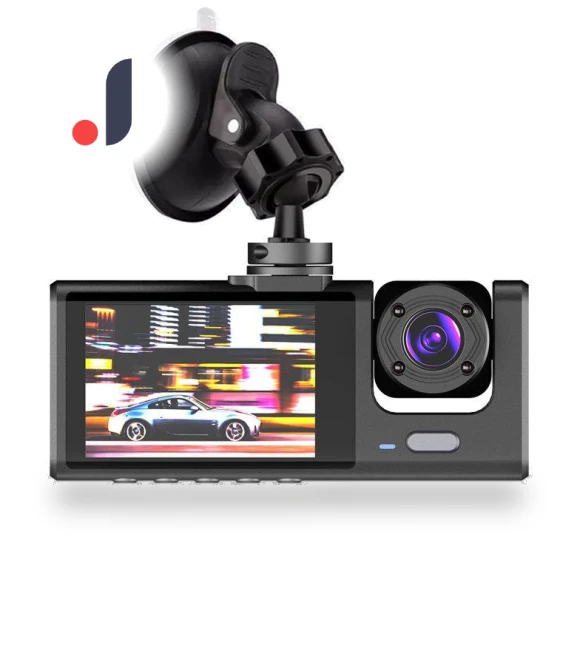 3-Channel Car Dash Cam with 3 Lenses — Dashboard Cameras, LIAESMART