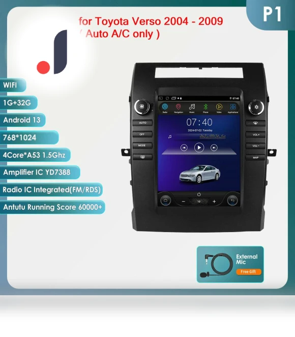 Android 13 Car Stereo with Touchscreen — Stereo Receivers, OSSURET