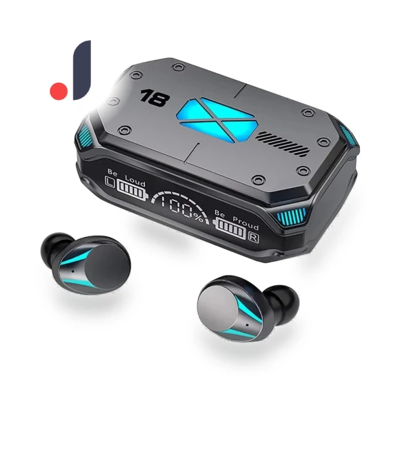 Bluetooth Headphones with Smart Touch and Colorful Backlight — Over-Ear Headphones, Ventora