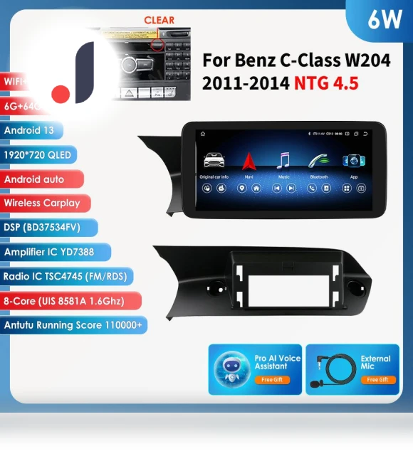 CarPlay Android 13 Car Stereo with Bluetooth — Stereo Receivers, OSSURET