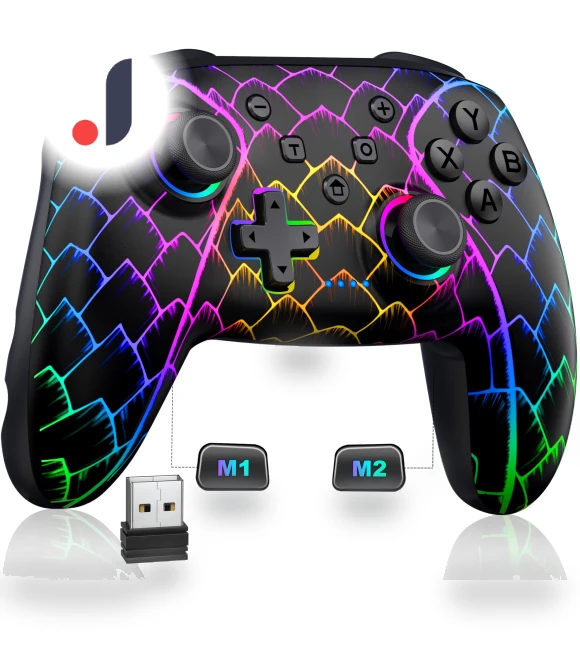 Pro Controller with Gyroscope, Macro, Rear RGB Backlight — Gaming Controllers, DOKI DOKI MARKET