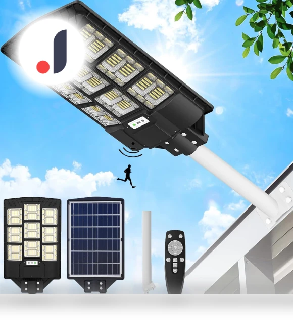 Solar Street Light with Motion Sensor — Outdoor Security & Flood Lighting, SAMURAI STYLE