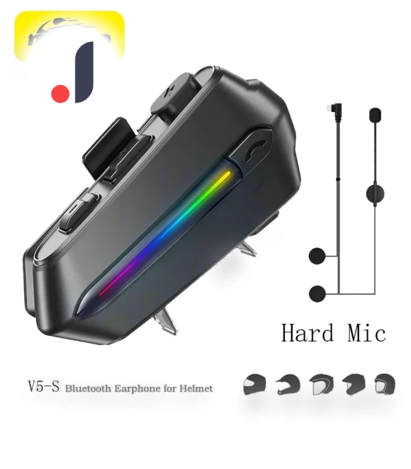 Waterproof Motorcycle Helmet Bluetooth Intercom — Wireless Headsets for Powersports, Motorgo Premium