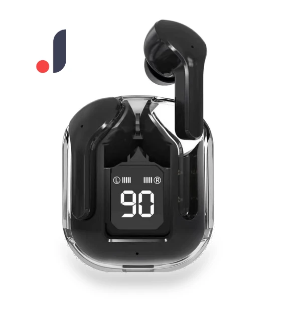 Wireless Earbuds with Transparent Charging Case — In-Ear Headphones, Come againye
