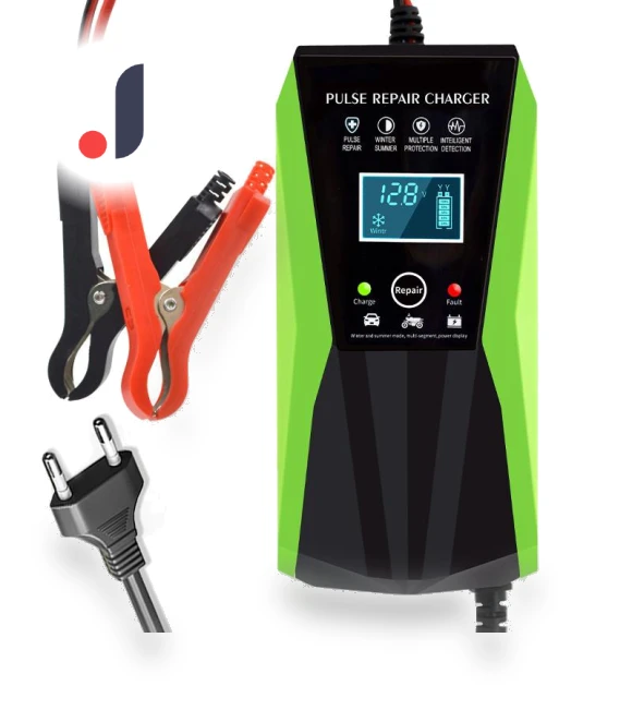 Automatic Smart Battery Charger with Touch LCD Display — Chargers, Daily Home Furnishings