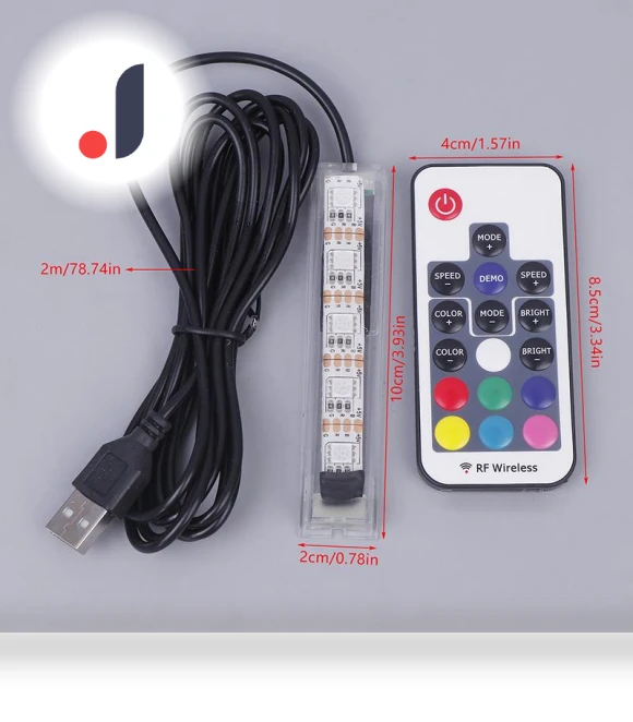 Micro Aquarium Light with USB Power, Remote Control — Lights, Dachong