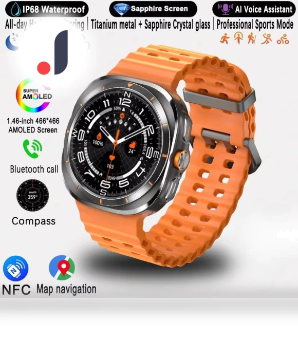 Smartwatch with GPS Tracking and AMOLED Display — Smartwatches, Carrefour