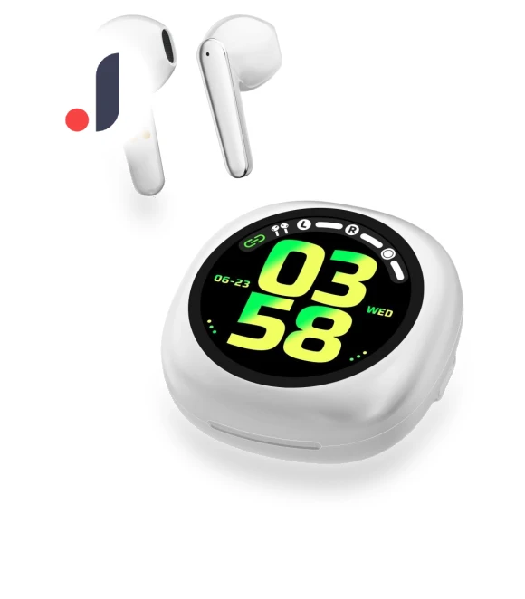 TWS Earbuds with Display — In-Ear Headphones, Rainbuvvy