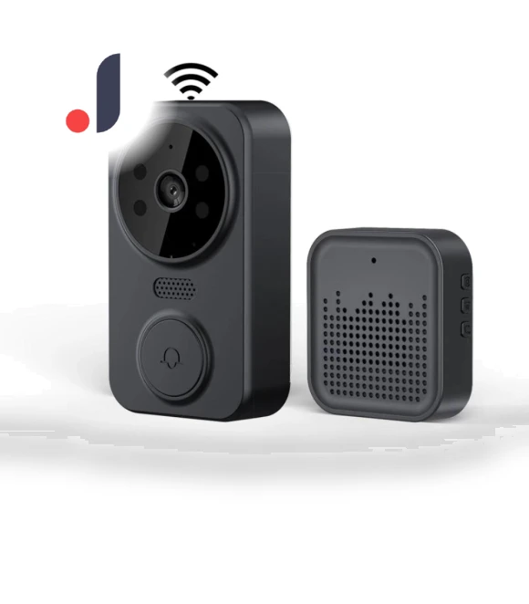 Wireless Doorbell with Customizable Voice Announcements and HD Real-Time Video — Smart Home Security, lingfeng
