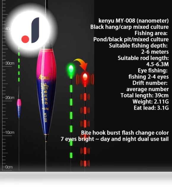 Color-Changing Smart LED Fishing Float — Bite Indicators, Inteflooring