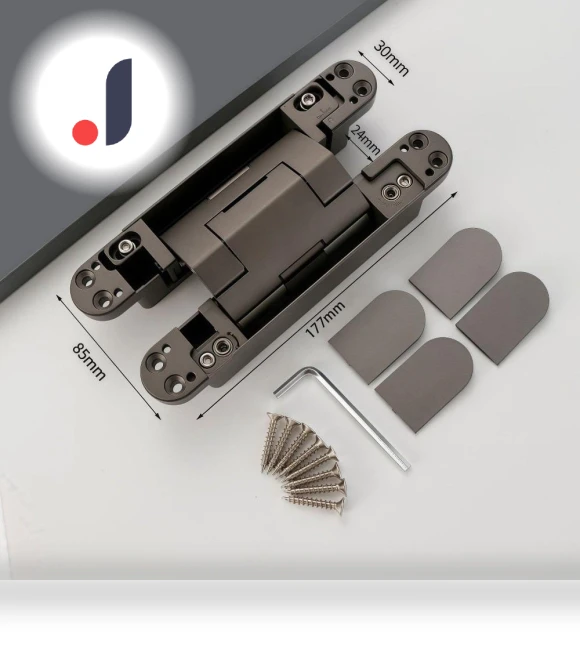 Folding Invisible Door Hinge with Silent Closing — , Xiongwei