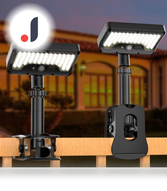 Solar Motion Sensor Outdoor Light — Outdoor Security & Flood Lighting, SAMURAI STYLE