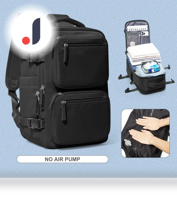 Vacuum Compression Backpack — Casual Daypacks, Leather bag