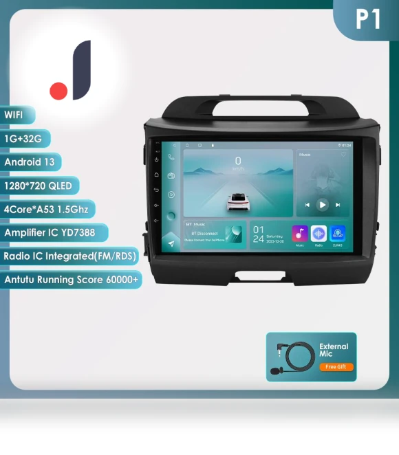 Voice Controlled AI 2 Din Android Car Radio — Stereo Receivers, OSSURET