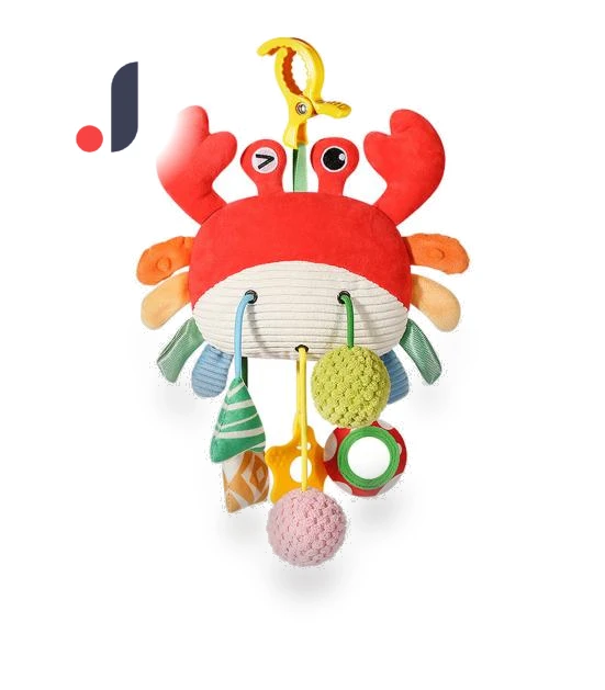 Car Seat Toy Baby Crab Pull Toy — Travel Toys for Kids, Schoolyard