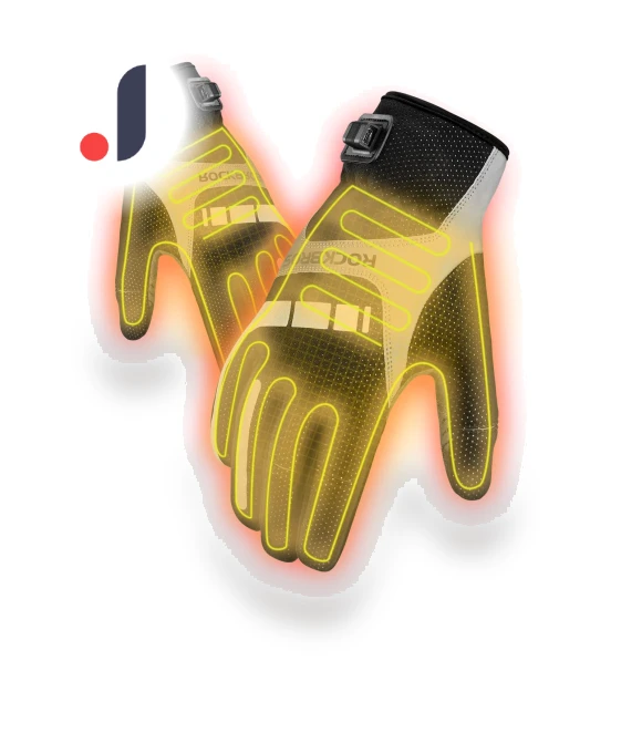 Heated Gloves with Touchscreen and SBR Padding — Gloves & Mittens, ROCKBROS
