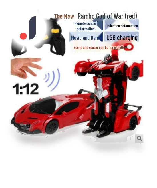 Remote Control Gesture Sensing Transforming Car Toy — Interactive Figures & Robots, Polaris star