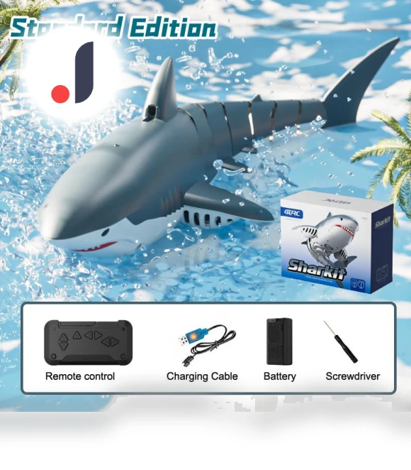 Remote Control Shark Toy with 4K HD Camera — Aquatic Vehicles, Each Insisting