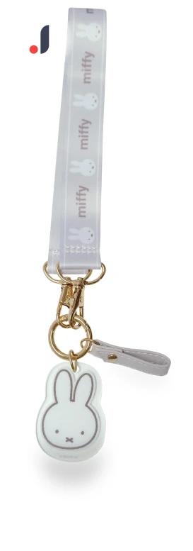 Smart Key Hand Strap with Miffy Face — Keyrings & Keychains, TOKYO selection