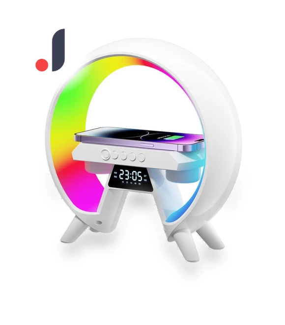 Smart Light Wireless Charger with Bluetooth Speaker and Alarm Clock — Alarm, BC Pet Supplies