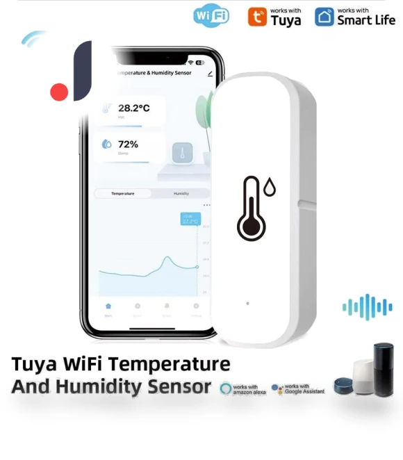 Smart Temperature Humidity Sensor — Home Climate Control, Meiteai-All