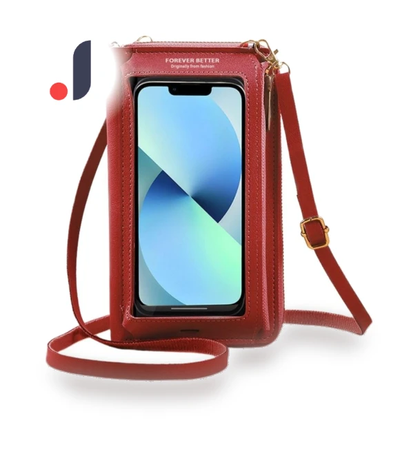 Smartphone Shoulder Pouch with Charging and Touchscreen — Mobile Devices & Accessories, ALVEIN