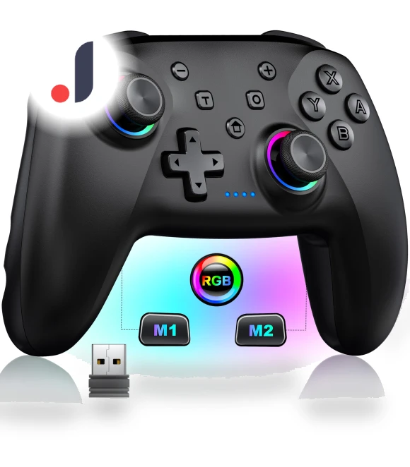 Wireless Controller with RGB Lighting and Hall Effect Joysticks — Gaming Controllers, DOKI DOKI MARKET