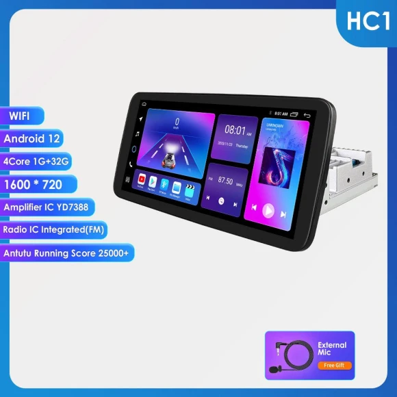 10.33-inch Car Radio Receiver with Touchscreen — Stereo Receivers, OSSURET