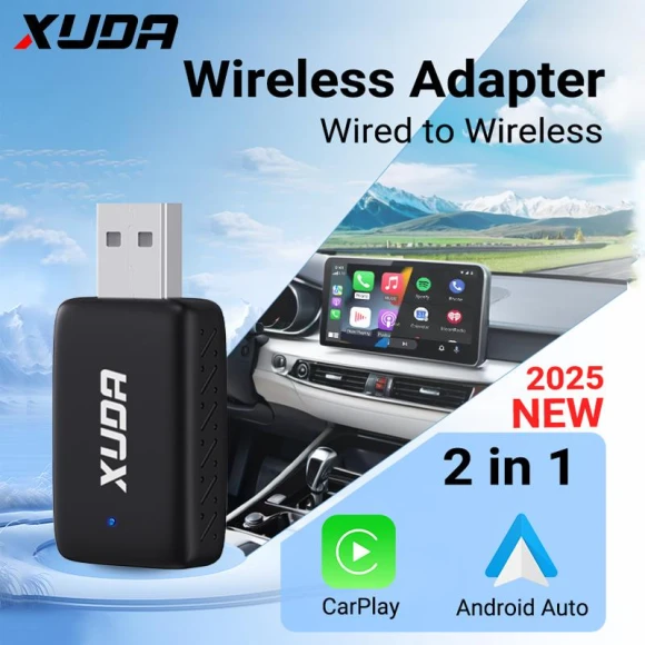 2in1 Wireless CarPlay AI Mini Box Android Auto Box — Car Accessories & Gadgets, ZoomSpark
