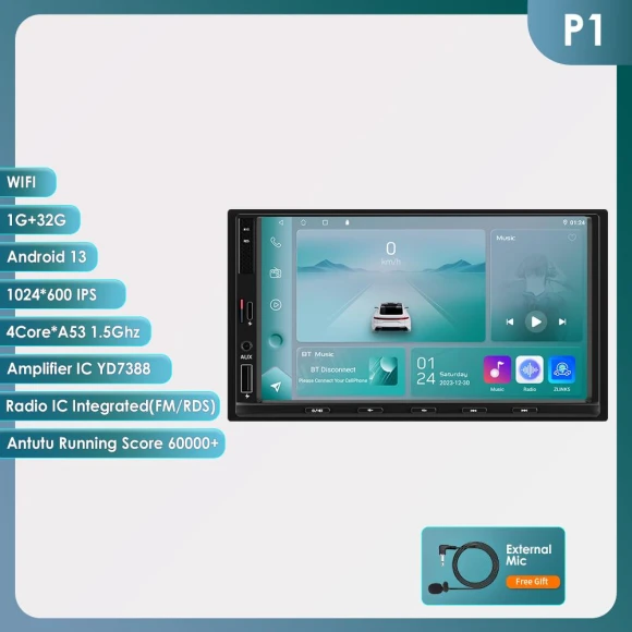 Android Car Stereo with GPS and Carplay — Stereo Receivers, OSSURET