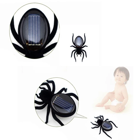 Educational Solar-Powered Spider Robot Toy — Solar Power, Gouhuo