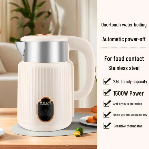 Electric Kettle with Double Wall and Smart Insulation — Kettles & Tea Machines, ElectroCN