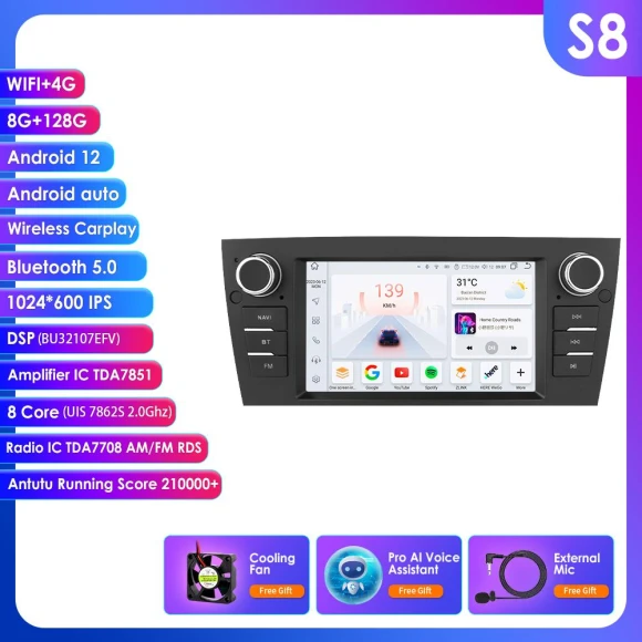 Intelligent 7-inch AI 2DIN Android 13 Car Multimedia Video Player — Stereo Receivers, OSSURET