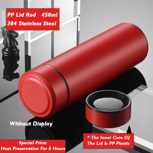 Smart Temperature Display Vacuum Insulated Stainless Steel Thermos Cup — Travel Drinkware, Versatile Home Furnishing