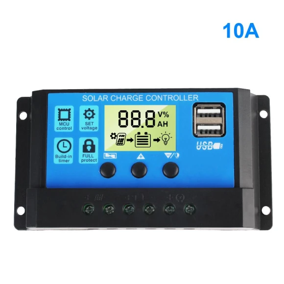 Solar Charge Controller with LCD Display — Chargers, ZoomSpark